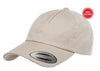 stone Low Profile Cotton Twill Dad Hat for custom Embroidery and Laser engraved leather patch