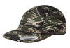 Tiger Camo Jockey Camper Cap for custom laser engraving leather patch and branded Embroidery